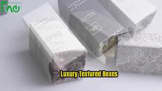 बनावट वाले कागज के बक्से